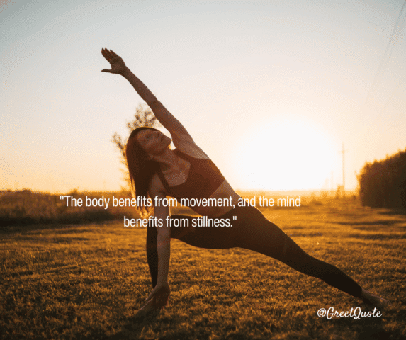 Good Morning yoga greets with nature scenery – start your day with mindfulness.